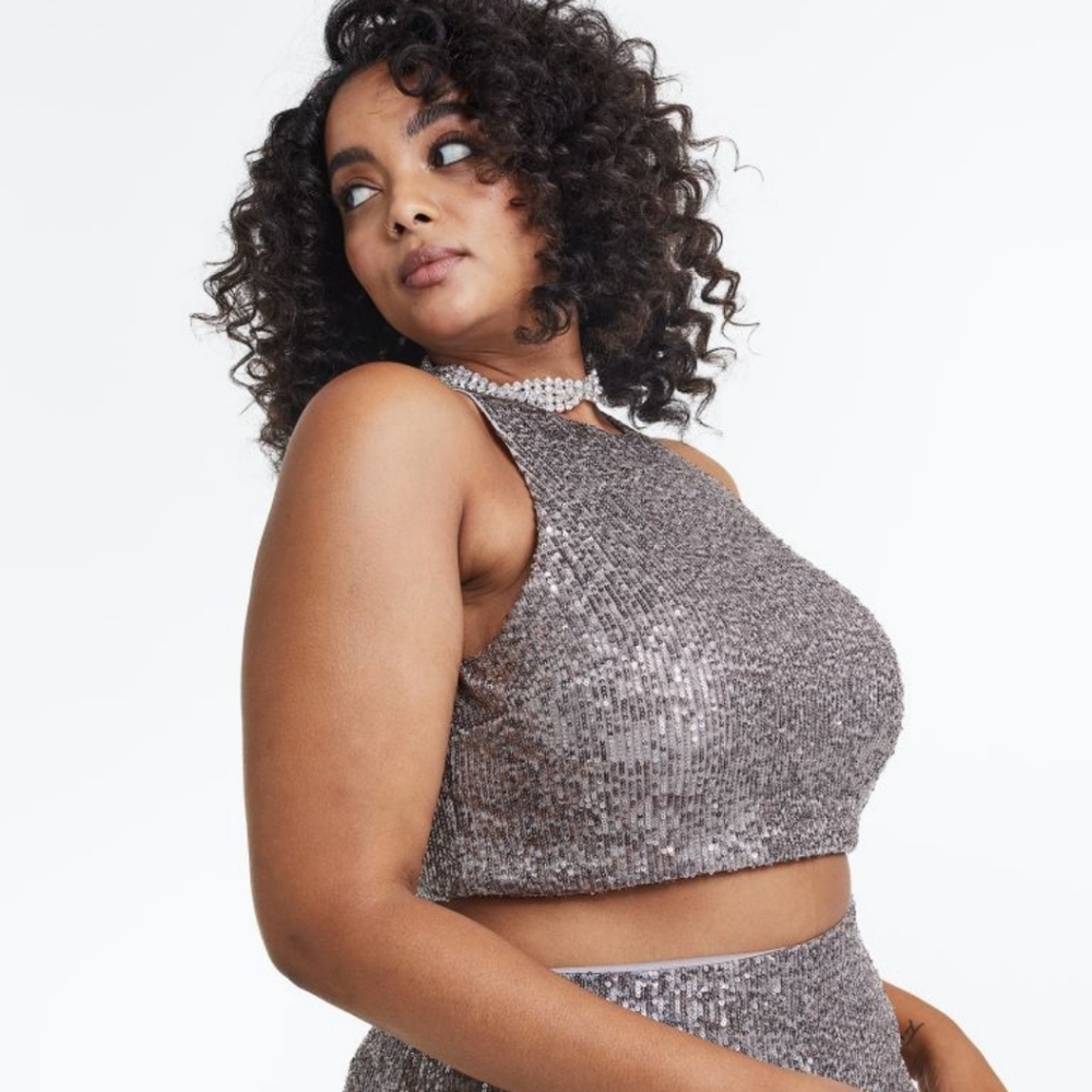 H&M Sequin Top